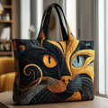 Bolsa artesanal gato místico