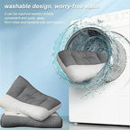 1+1 GRATIS | CONFORTSLEEP™ - La única almohada viscoelástica del mercado con soporte para la curvatura del cuello. (Incluye fundas GRATIS + 30 noches de prueba) *Medidas: 8x45x80cm