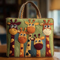 Bolsa acolchada con jirafa