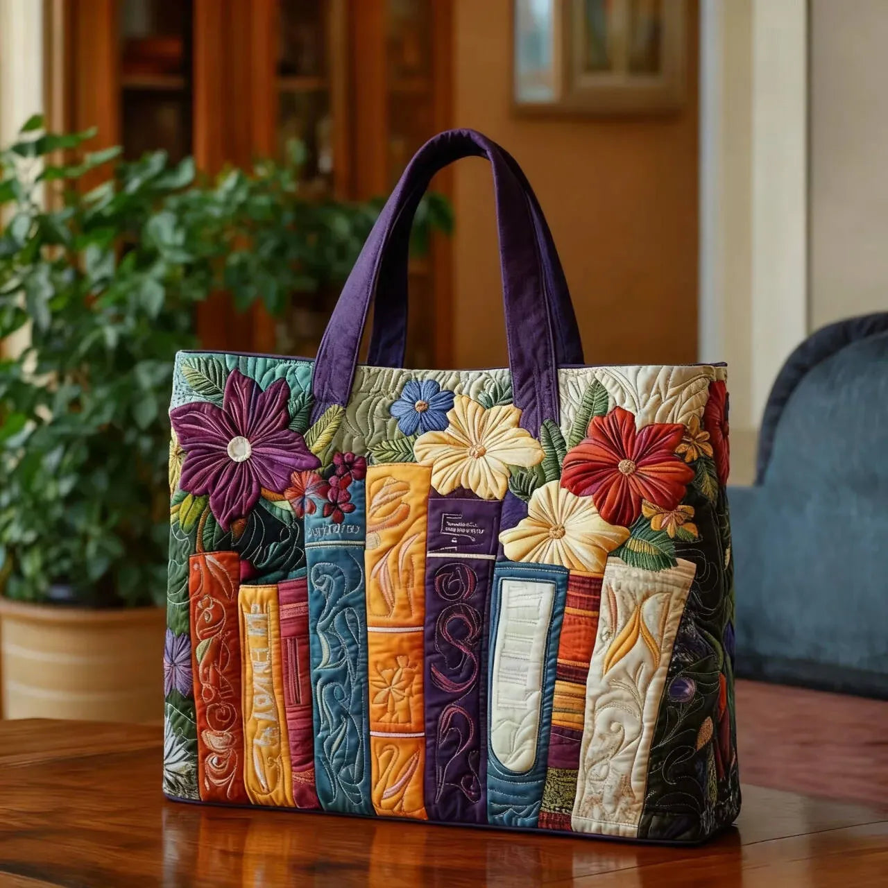Bolsa acolchada para amantes de los libros