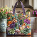 Bolsa artesanal jardín de suculentas