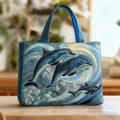 Bolsa artesanal con delfines