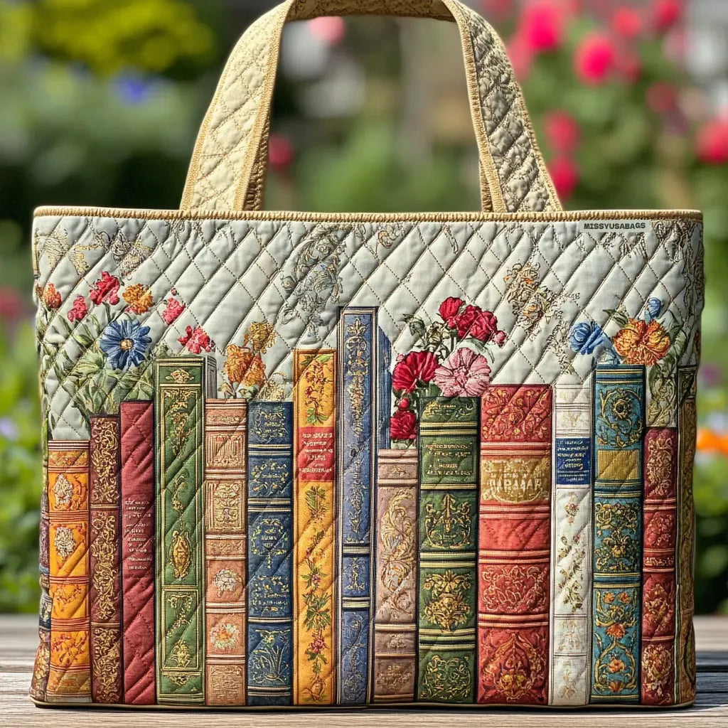 Bolsa acolchada biblioteca encantada