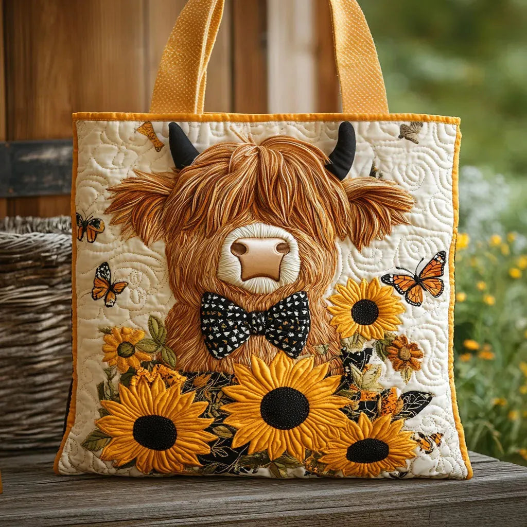Bolsa acolchada con mariposa y lazo