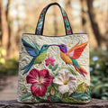 Bolsa mochila acolchada con colibrí