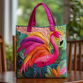 Bolso de hombro acolchado con flamenco