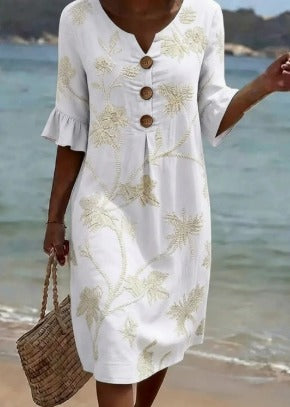 Vestido informal de mujer con estampado floral