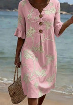 Vestido informal de mujer con estampado floral