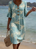 Vestido - informal de mujer con estampado floral.