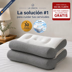 2 x ComfortSleep Original™ | La almohada que elimina el dolor de cuello en 7 noches gracias a su reborde frontal. (Incluye fundas GRATIS). *(Descansaras mejor o te devolvemos cada euro).