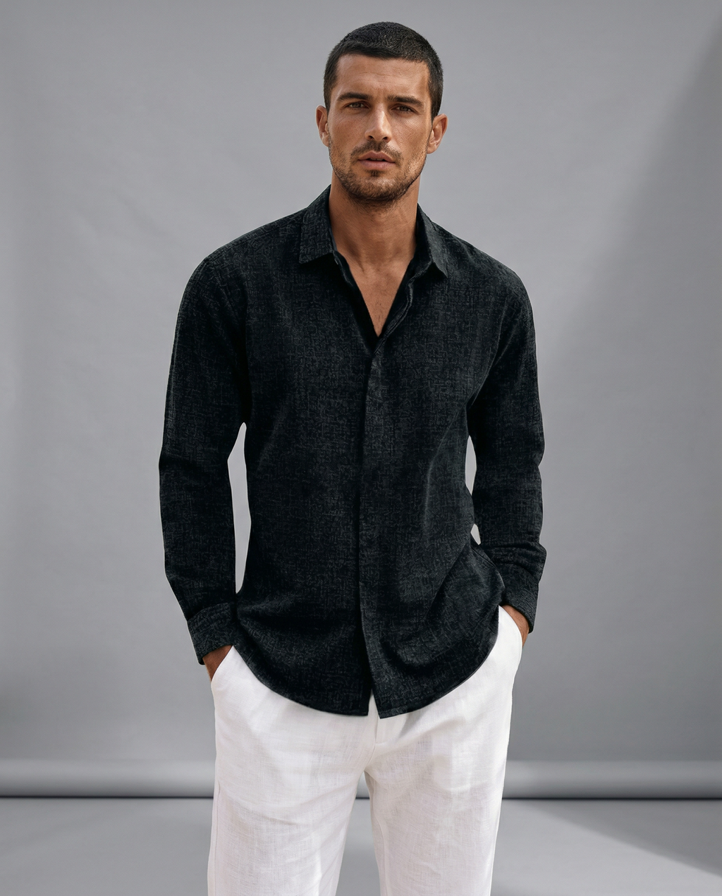 Camisa casual Giovanni Azul