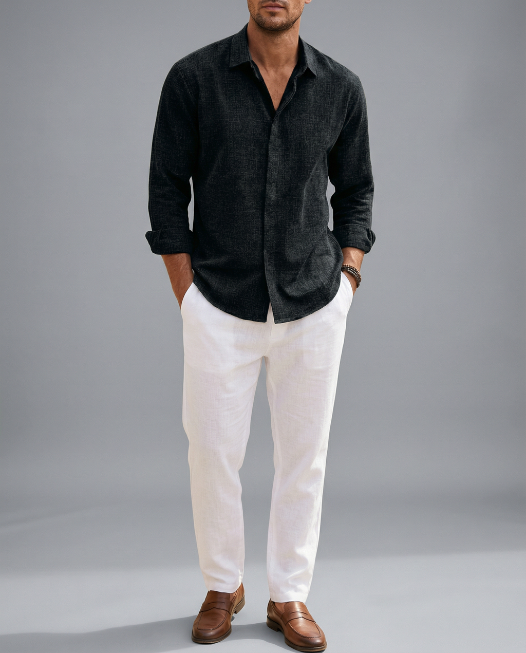 Camisa casual Giovanni Azul