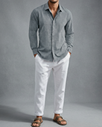 Camisa casual Giovanni Azul